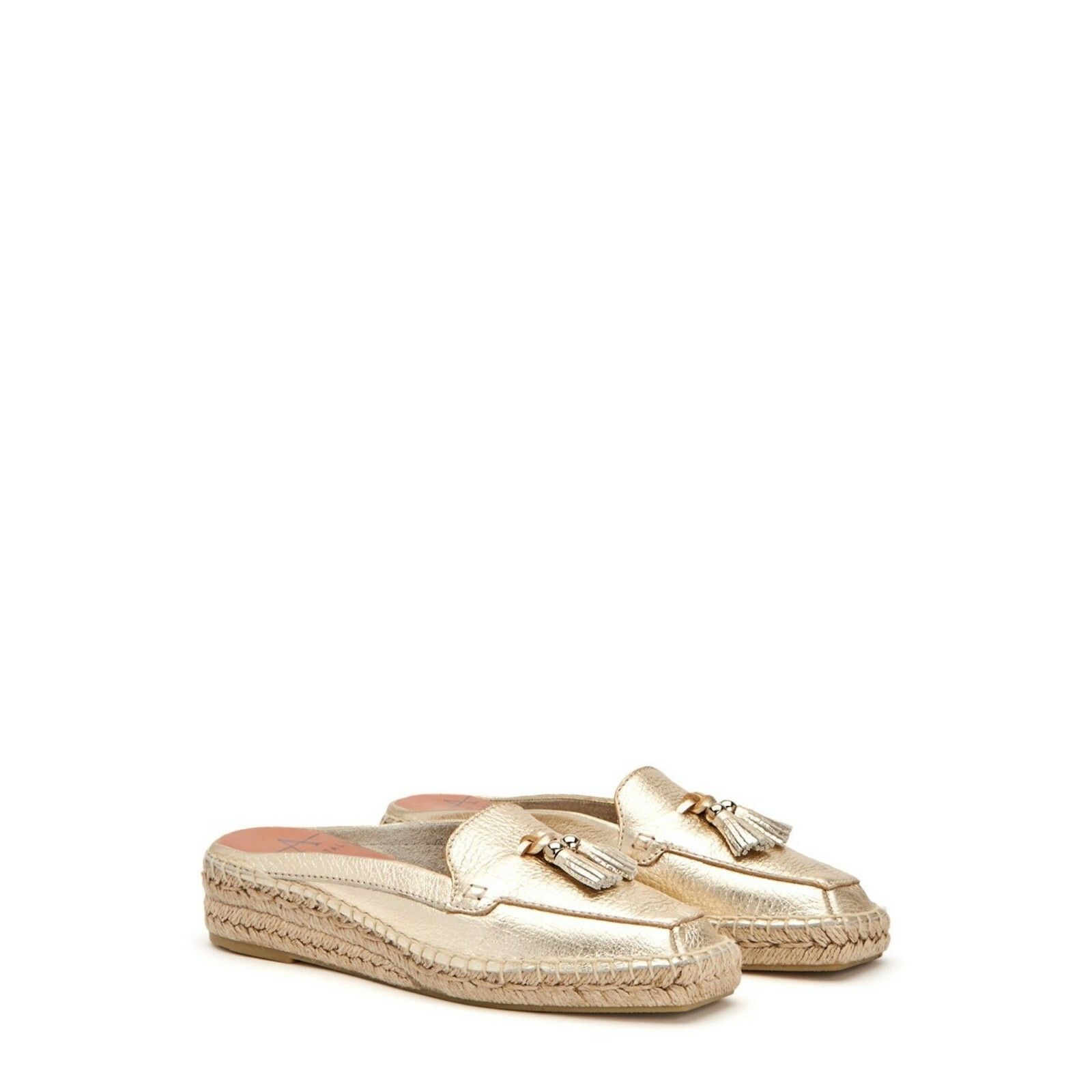 Nwob Aquatalia Vienna Tassel Leather Slip On Mule
